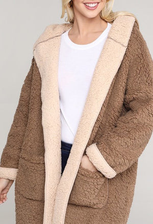 Faux Fur Oversized Coat