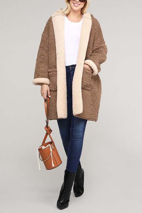 Faux Fur Oversized Coat