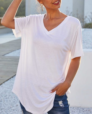 Relaxed V-Neck Tee