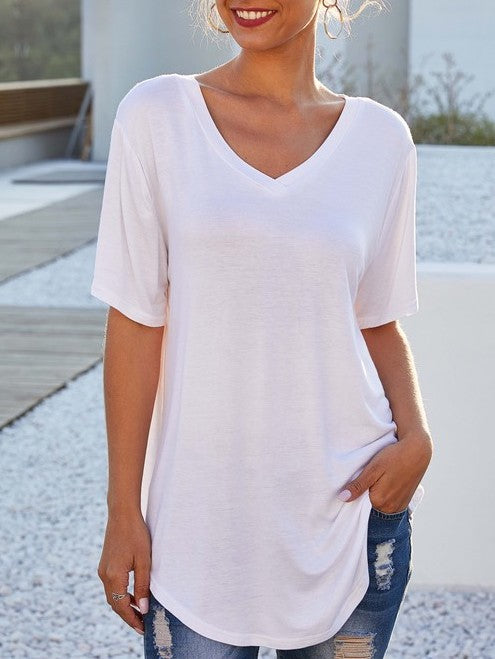 Relaxed V-Neck Tee