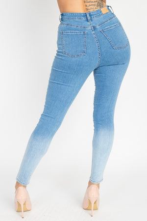 High Rise Gradient Skinny Jean