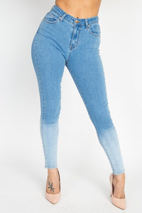 High Rise Gradient Skinny Jean