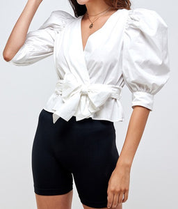 Smock Wrap Blouse