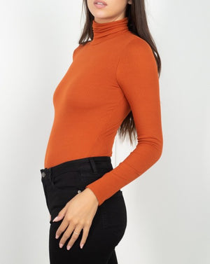 Rusty Turtleneck Bodysuit