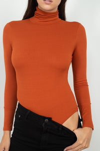 Rusty Turtleneck Bodysuit