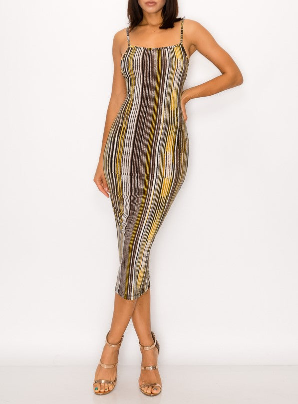 Print Midi Dress