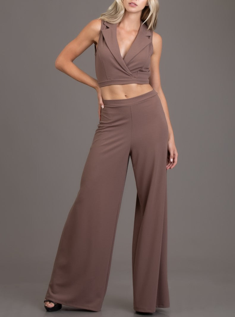 Wide Leg Pant Set