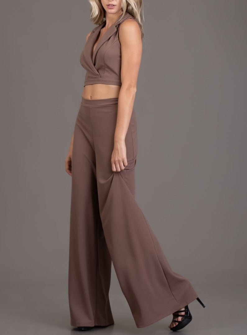 Wide Leg Pant Set