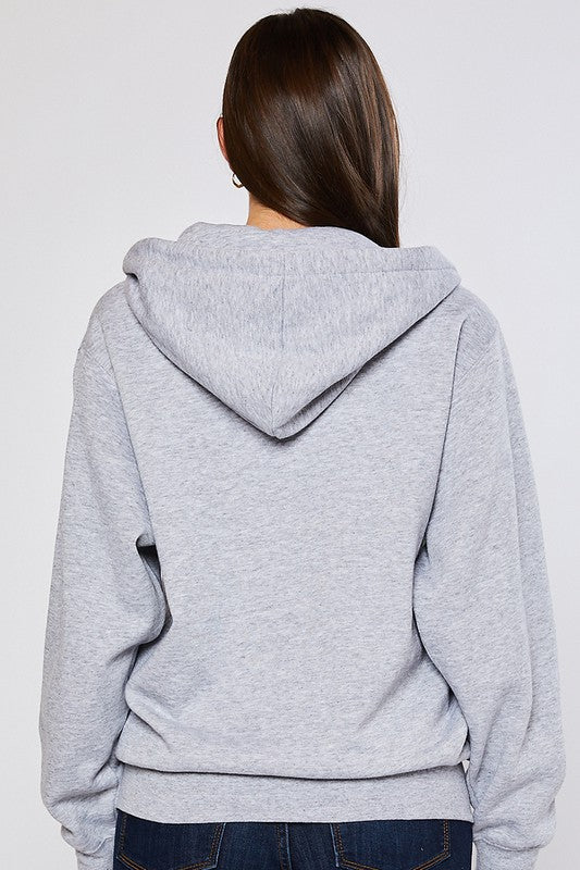 Oversized Zip Up Sweater