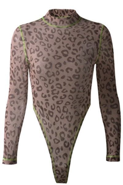 Leopard Print Bodysuit