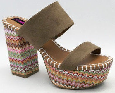 Woven Miracle Platform Sandal