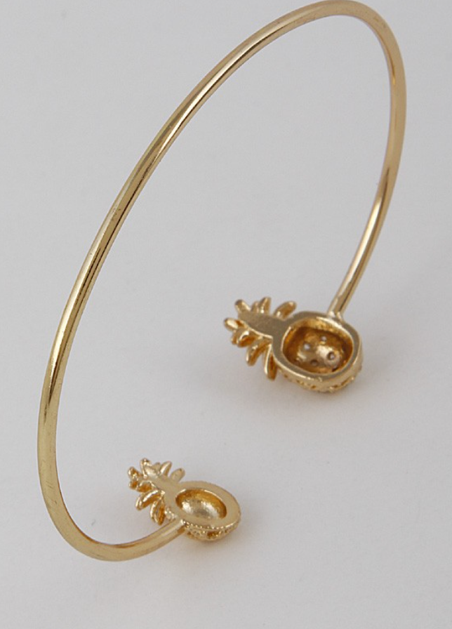 Gold Pineapple Bangle