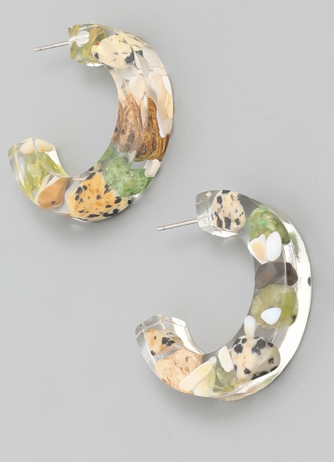 Wildlife Hoop Earrings