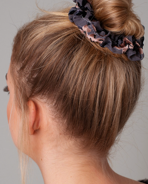 Floral Velvet Burnout Scrunchies