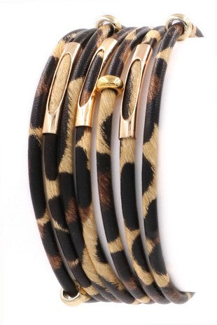 Leopard Print Magnetic Bracelet